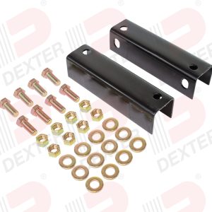Dexter Axle Trailer Suspension Kit, Fits Dexter No 10 Axle, Single Axle, 2.63 Inch Height, Bolt-On – K71-707-01