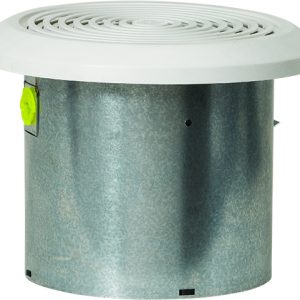 Dexter Group Exhaust Fan, Use to Vent Bathroom, 50 Cfm, 7 Inch Diameter Round, 115 Volt AC, Without Light, Straight Duct Connection – V2262-50