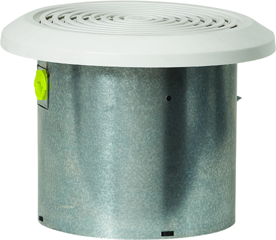 Dexter Group Exhaust Fan, Use to Vent Bathroom, 50 Cfm, 7 Inch Diameter Round, 115 Volt AC, Without Light, Straight Duct Connection – V2262-50