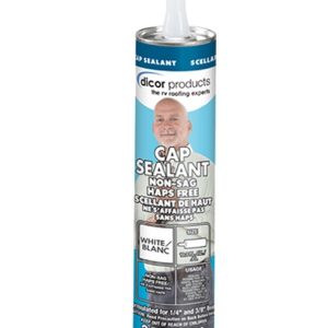 Dicor Corp Roof Sealant, Use to Seal Vents/ Window/ Door, 10.3 Ounce Tube, White, Single – 351CSW-1