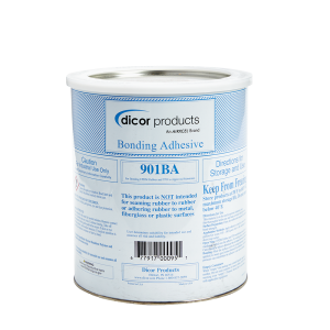 Dicor Corp Roof Membrane Adhesive, Used to Bond Moisture Absorbent Substrates, Water Based Acrylic, 1 Gallon Can, Single – 901BA-1