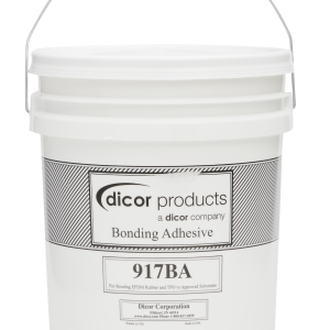 Dicor Corp Roof Membrane Adhesive, Used to Bond Moisture Absorbent Substrates, Water Based Acrylic, 5 Gallon Bucket, Single – 917BA-5