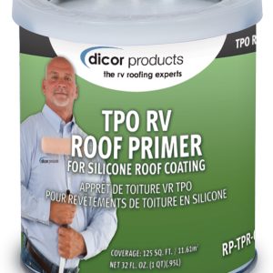 Dicor Corp Roof Sealant Primer, Used to Prepare Silicone Surface for Enhanced Bonding, Clear, 1 Quart Can, Single – RP-TPR-Q