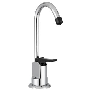 Dura Faucet Faucet, Used for Drinking Fountain, Single Piece Deck Mount, 6 Inch Hi-Arc Spout, Single Lever Handle, Chrome Plated – DF-DF350-CP
