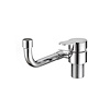 Dura Faucet Faucet, Used for Kitchen, Single Piece Deck Mount, Folding Spout, Lever Type/ 1 Handle, Chrome/ Stainless Steel – DF-MK510H-CP