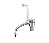 Dura Faucet Faucet, Used for Kitchen, Single Piece Deck Mount, Folding Spout, Lever Type/ 1 Handle, Chrome/ Stainless Steel – DF-MK510H-CP