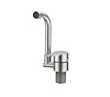 Dura Faucet Faucet, Used for Kitchen, Single Piece Deck Mount, Folding Spout, Lever Type/ 1 Handle, Satin Nickle/ Stainless Steel – DF-MK510H-SN