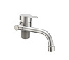 Dura Faucet Faucet, Used for Kitchen, Single Piece Deck Mount, Folding Spout, Lever Type/ 1 Handle, Satin Nickle/ Stainless Steel – DF-MK510H-SN
