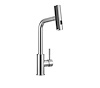 Dura Faucet Faucet, Used for Kitchen, Single Piece Deck Mount, Rainfall Pull Out Spout, Lever Type/ 1 Handle – DF-MK511X-CP
