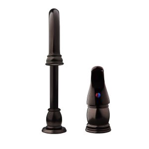 Dura Faucet Faucet, Designer Series, Used for Kitchen, Two Piece Deck Mount, 11 Inch Pedestal Gooseneck Designer Spout – DF-NMK301-VB
