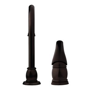 Dura Faucet Faucet, Designer Series, Used for Kitchen, Two Piece Deck Mount, 11 Inch Pedestal Gooseneck Designer Spout – DF-NMK301-VB
