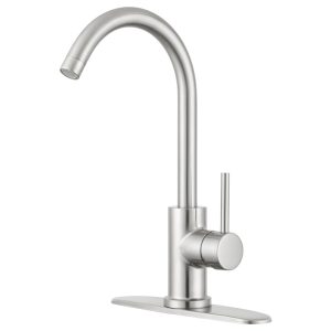 Dura Faucet Faucet, Used for Kitchen, Brushed Satin Nickel – DF-NMK531-SN