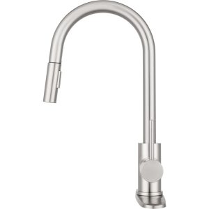 Dura Faucet Faucet, Used for Kitchen, Brushed Satin Nickel Plated – DF-NMK540-SN
