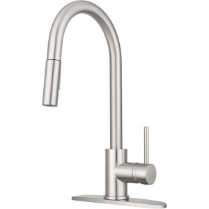 Dura Faucet Faucet, Used for Kitchen, Brushed Satin Nickel Plated – DF-NMK540-SN