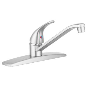Dura Faucet Faucet, Used for Kitchen, Single Lever, Satin Nickel, Heavy Duty Metal Construction, Stainless Steel Ball Valve – DF-NMK600-SN