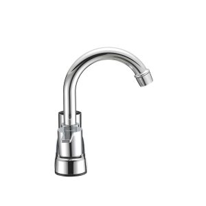 Dura Faucet Faucet, Used for Bar, Single Piece Deck Mount, Mid Arc Spout, Lever Type/ 2 Handle, Chrome/ Brass – DF-PB155M-CP
