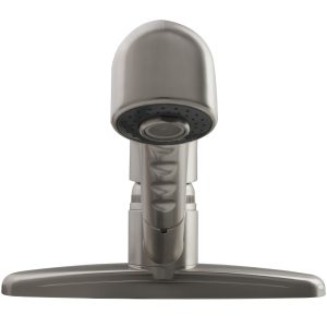 Dura Faucet Faucet, Used for Kitchen, Single Piece 8 Inch Deck Mount, Pull-Out Spout, Single Loop Lever Handle – DF-PK100-SN