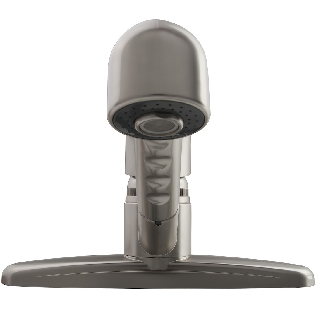 Dura Faucet Faucet, Used for Kitchen, Single Piece 8 Inch Deck Mount, Pull-Out Spout, Single Loop Lever Handle – DF-PK100-SN