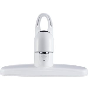 Dura Faucet Faucet, Used for Kitchen, Single Piece 8 Inch Deck Mount, Pull-Out Spout, Single Loop Lever Handle, White/ Plastic – DF-PK100-WT