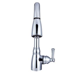 Dura Faucet Faucet, Used for Kitchen, Single Piece 8 Inch Deck Mount, 15 Inch Pull Down Spout, Single Lever Handle – DF-PK160-CP