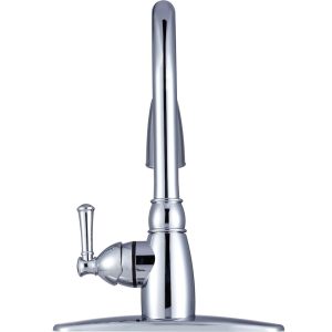 Dura Faucet Faucet, Used for Kitchen, Single Piece 8 Inch Deck Mount, 15 Inch Pull Down Spout, Single Lever Handle – DF-PK160-CP