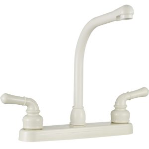 Dura Faucet Faucet, Classical Series, Used for Kitchen, Single Piece 8 Inch Deck Mount, 10 Inch Hi-Rise Classical Spout – DF-PK210C-BQ