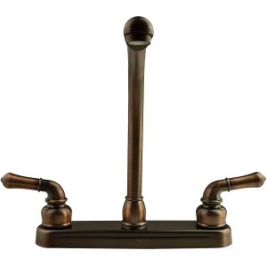 Dura Faucet Faucet, Classical Series, Used for Kitchen, Single Piece 8 Inch Deck Mount, 10 Inch Hi-Rise Classical Spout – DF-PK210C-ORB