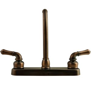 Dura Faucet Faucet, Classical Series, Used for Kitchen, Single Piece 8 Inch Deck Mount, 10 Inch Hi-Rise Classical Spout – DF-PK210C-ORB