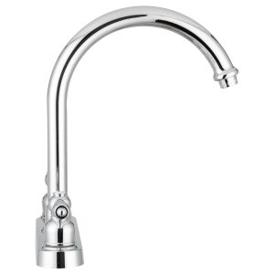 Dura Faucet Faucet, Used for Kitchen, Single Piece 8 Inch Deck Mount, 11-1/2 Inch Hi-Rise Spout, 2 Teapot Designer Handle – DF-PK340L-CP