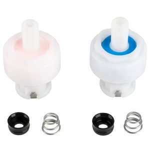 Dura Faucet Faucet Stem and Bonnet, Replacement Cartridge for Dura Faucet Plastic Plated Lever Handles, Hot Supply and Cold Supply – DF-RK200