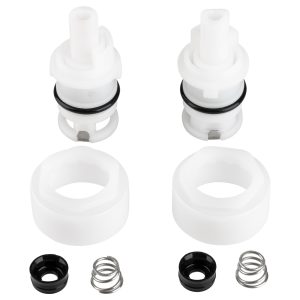 Dura Faucet Faucet Stem and Bonnet, Replacement Cartridge for Dura Faucet Acrylic Knob Handles, Hot Supply and Cold Supply – DF-RK400