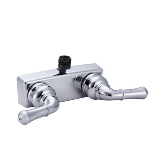 Dura Faucet Shower Control Valve, Classical Series, 2 Valve, Single Piece Wall Mount, Washerless Cartridge Valve – DF-SA100C-CP