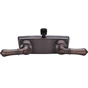 Dura Faucet Shower Control Valve, Classical Series, 2 Valve, Single Piece Wall Mount, Washerless Cartridge Valve – DF-SA100C-ORB