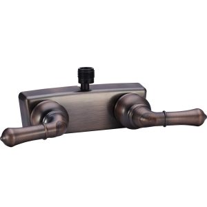 Dura Faucet Shower Control Valve, Classical Series, 2 Valve, Single Piece Wall Mount, Washerless Cartridge Valve – DF-SA100C-ORB