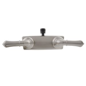 Dura Faucet Shower Control Valve, Classical Series, 2 Valve, Single Piece Wall Mount, Washerless Cartridge Valve – DF-SA100C-SN