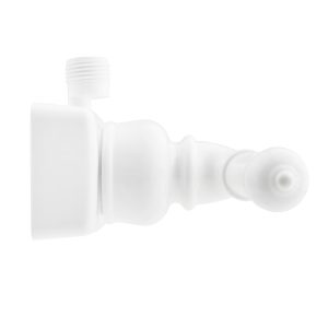 Dura Faucet Shower Control Valve, Classical Series, 2 Valve, Single Piece Wall Mount, Washerless Cartridge Valve – DF-SA100C-WT