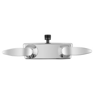 Dura Faucet Faucet, Used for Shower, 2 Valve, Single Piece Wall Mount, Washerless Cartridge Valve, 4 Inch Center Distance – DF-SA100LH-CP