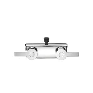 Dura Faucet Shower Control Valve, 2 Valves, Single Piece Wall Mount, 4 Inch Center Distance, Lever Handle, Chrome Plated – DF-SA100M-CP