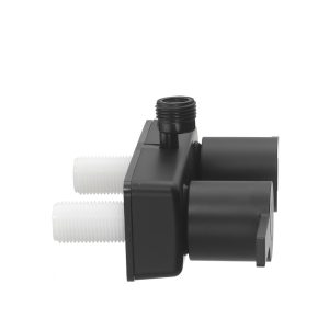 Dura Faucet Shower Control Valve, 2 Valves, Single Piece Wall Mount, 4 Inch Center Distance, Lever Handle, Matte – DF-SA100M-MB