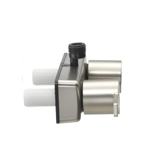 Dura Faucet Shower Control Valve, 2 Valves, Single Piece Wall Mount, 4 Inch Center Distance, Lever Handle, Satin Nickel – DF-SA100M-SN