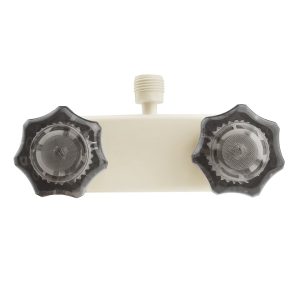 Dura Faucet Shower Control Valve, 2 Valve, Single Piece Wall Mount, 1/4 Turn Washerless Valve, 4 Inch Center Distance – DF-SA100S-BQ