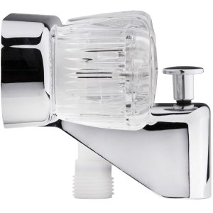 Dura Faucet Faucet, Used for Bathtub, Single Piece 4 Inch Wall Mount with Pull-Up Tub/ Shower Diverter – DF-SA110A-CP