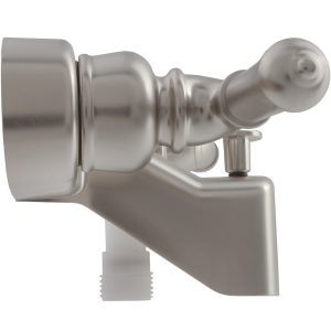 Dura Faucet Faucet, Classical Series, Used for Bathtub, Single Piece 4 Inch Wall Mount with Pull-Up Tub/ Shower Diverter – DF-SA110C-SN