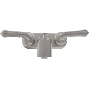 Dura Faucet Faucet, Classical Series, Used for Bathtub, Single Piece 4 Inch Wall Mount with Pull-Up Tub/ Shower Diverter – DF-SA110C-SN