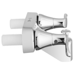 Dura Faucet Faucet, Used for Bathtub, Single Piece 4 Inch Wall Mount with Pull-Up Tub/ Shower Diverter, Chrome Polished/ Plastic – DF-SA110LH-CP