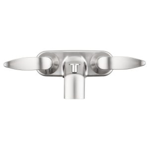 Dura Faucet Faucet, Used for Bathtub, Single Piece 4 Inch Wall Mount with Pull-Up Tub/ Shower Diverter, 2 Lever Designer Handle – DF-SA110LH-SN