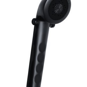 Dura Faucet Shower Head, Hand-Held, Matte Black, Water Saving Trickle Valve Switch on Shower Head – DF-SA135-MB