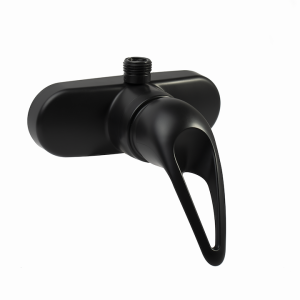 Dura Faucet Shower Control Valve, 1 Valve, 4 Inch Center Distance, Single Lever Handle, Matte Black, Plastic – DF-SA150-MB