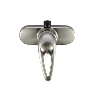 Dura Faucet Shower Control Valve, 1 Valve, Single Piece Wall Mount, Ball Valve, 4 Inch Center Distance, 2 Hole Application – DF-SA150-SN