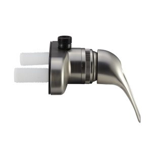 Dura Faucet Shower Control Valve, 1 Valve, Single Piece Wall Mount, Ball Valve, 4 Inch Center Distance, 2 Hole Application – DF-SA150-SN